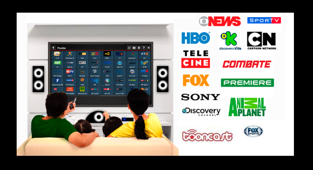 Plano P2P Android / Full HD + HD + SD + VOD + Adulto / Mensal / Canais de TV + Sportes + Adulto