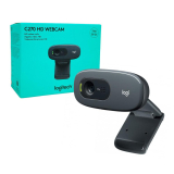Webcam Logitech C270, HD 720p, 30 FPS, Microfone, USB - 960-000694