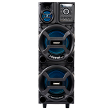 Caixa de Som Amplificada Amvox ACA 1402 Titan Black, 1400W, Bluetooth, USB, Bivolt Preta