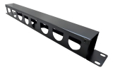 Guia De Cabos P/rack De Telecom 19 1u Organizador De Cabos Cor Preto - Link+