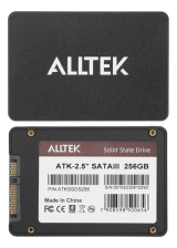 Ssd Alltek 256gb De Capacidade 2.5 Sata Iii 550 Mb/s 6gbs Preto