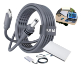 Cabo Para Starlink Mini Usb-c Tipo C Com 3 Metros Para Power Bank Carregador Portátil Veicular Carro Acendedor Cinzeiro A Prova D&rsquo;água Cabo De A