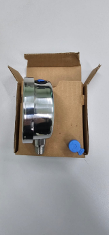 Manmetro analgico total inox WILLY 66 mm 66 1008S 02L 1/4NPT inferior 0/10 kgf/cm2 com certificado de calibrao RBC