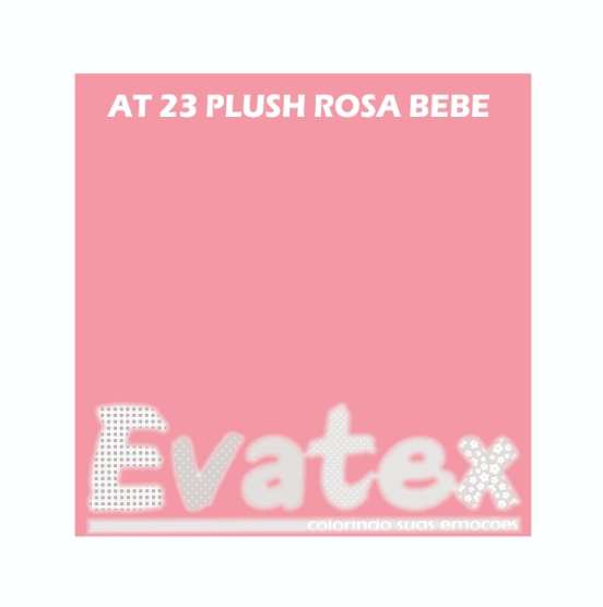 REF. AT23 - FOLHA DE EVA PLUSH - ROSA BEBÊ - 60x40x0,15 cm - FOLHAS PLUSH  por R$4,99