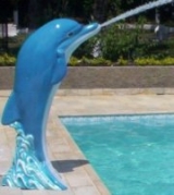 CASCATA GOLFINHO EM FIBRA