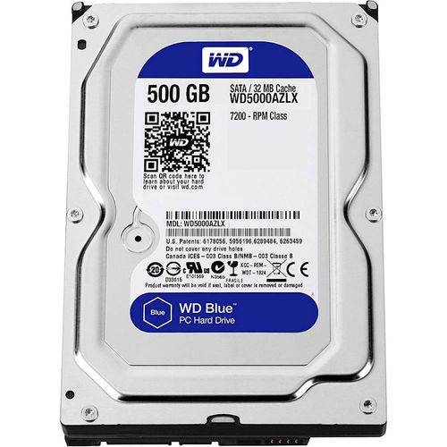 HD Interno WD Blue 500GB Sata III