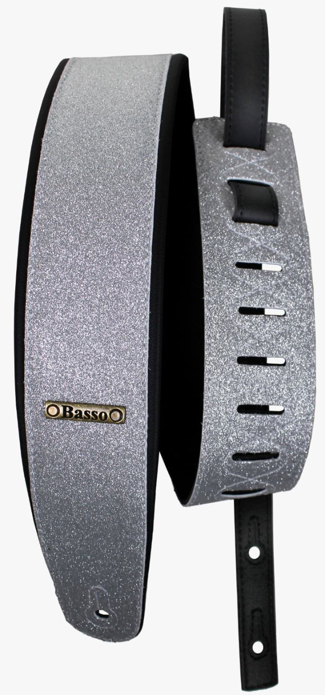 CORREIA BASSO COM GLITTER CLA-46 SILVER CD 34285