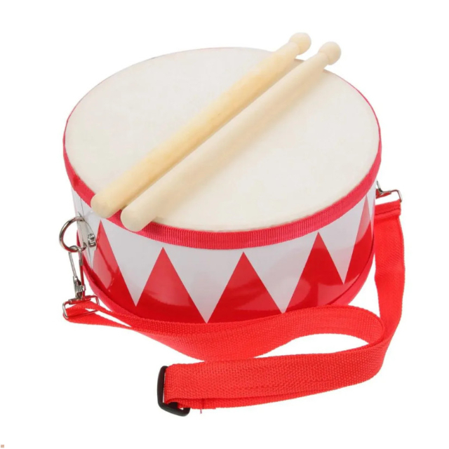 TAMBOR INFANTIL 20x9,5 MADEIRA LIVERPOOL 11712 VERMELHO CÓD 34695