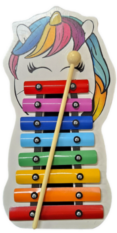 METALOFONE COLORIDO INFANTIL JOG VIBRATOM UNIC�RNIO P2262 C�D 5441