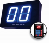 PS2Daz - Painel de Senha 2 digitos azul Food Truck Lanchonete