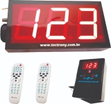 Painel de Senha gigante controle de volume IR