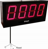 Contador Digital 4 Digitos Com Fio Entrada Contato Seco