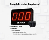 P3D - Painel de Senha Sequencial 3 digitos Mantm a senha 2 CONTROLES