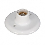  Plafonier Plafon Branco 100w E27 Bocal Porcelana - OPL