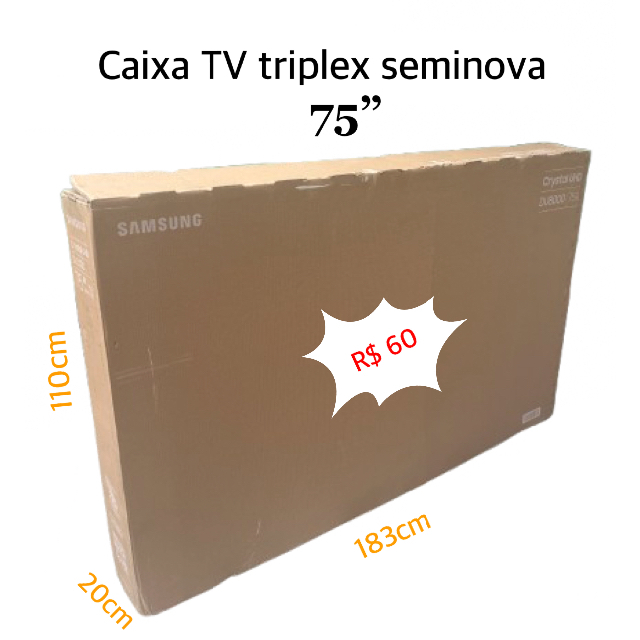 Caixa de TV 75 polegadas