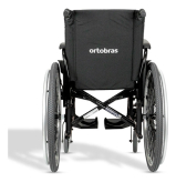 Cadeira De Rodas Ortobras Avd Alum Ps Fixos Preto Ortobras Cor Preto 48cm