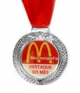 Medalha Metal Dourada, Prata ou Bronze 51mm