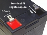 Bateria Selada de Chumbo cido Regulada por Valvula Vrla / 12V Alarme 4ah