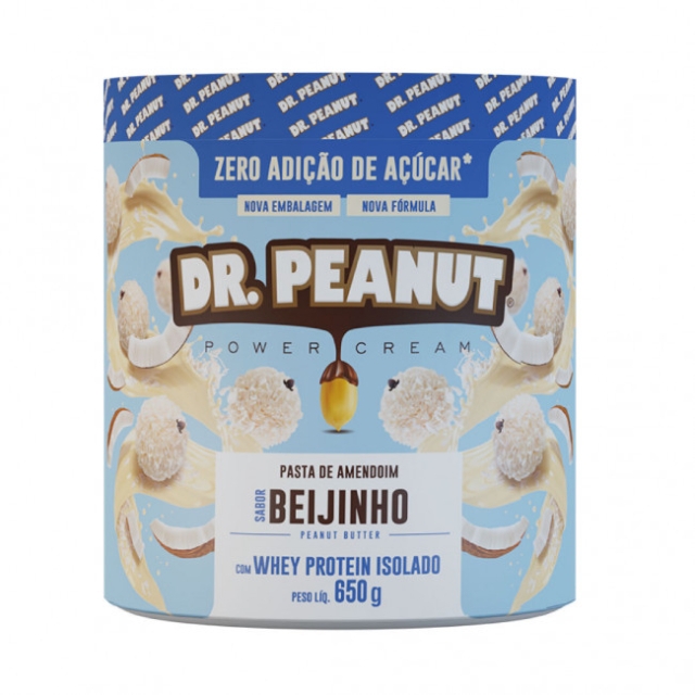 Pasta de Amendoim - 650g Avelã com Whey - Dr. Peanut - Faz a Boa!