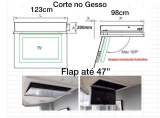 Flap para TV de 47