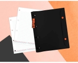 Caderno Fichario DAC Emborrachado Milky Preto 192 Fls 