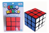Cubo M�gico 3x3 Pais & Filhos Pl�stico Preto Quebra-cabe�a C�bico 6 Lados