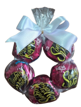 Lembrancinha de Natal - Guirlanda com Bombom Sonho de Valsa