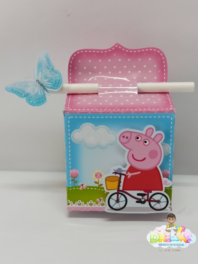 Caixa Casinha Personalizada Peppa Pig Ideal para colocar guloseimas ou  lembrancinhas, personalizamo…