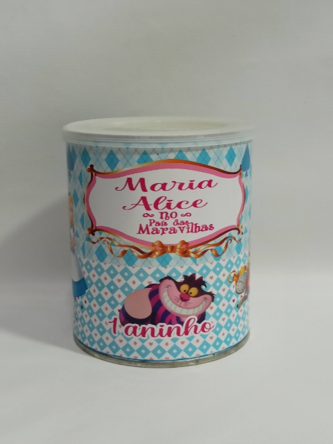 20 Rtulos para lata de Leite Ninho Alice no Pas das Maravilhas 400g/380g (FAZEMOS QUALQUER TEMA)