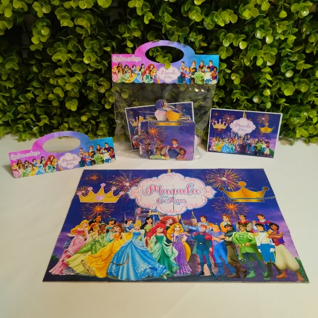 20 Quebra-cabeças personalizado 20x28cm Princesas e Príncipes (FAZEMOS QUALQUER TEMA) 