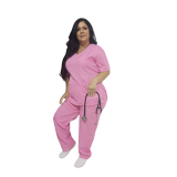 PIJAMA SCRUB CONJUNTO UNISSEX ROSA