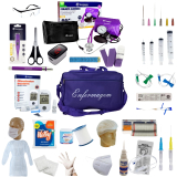 Kit Enfermagem Com 60 Itens Com Esteto E Esfigmo Completo ROXO Incoterm