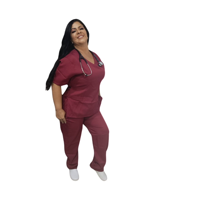 PIJAMA SCRUB CONJUNTO UNISSEX BORD