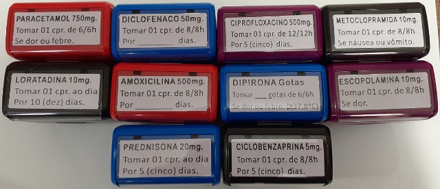 Carimbos para mdicos (prescrio de medicamentos), modelo 3913, marca Trodat (kit ou unidade)
