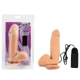 VIBRADOR DONG ESCROTO E VENTOSA - CYBER 19,5 cm x 4,4 cm