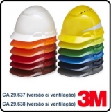 Capacete 3M H-700 Vermelho Com Catraca e Jugular em Tecido Ca 29638 - 3M