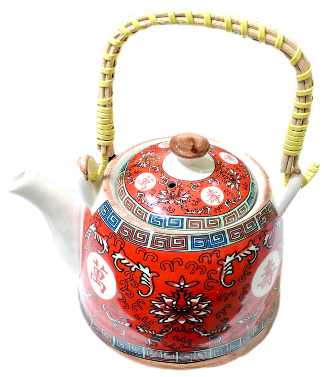 Bule Decorativo vermelho  900 ml