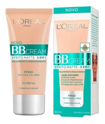 Bb Cream Efeito Matte Base Morena 5 Em 1 Loreal Paris Fps 50