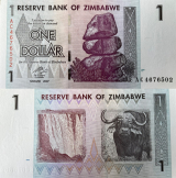 #65 Zimbabwe 1 Dlar 2007 FE. CLL44