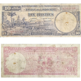 #80 Indochina Francesa 10 Piastres 1947