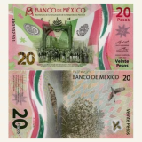 Polmero. Mxico 20 Pesos Comemorativa 