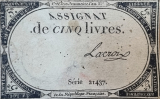 Revoluo Francesa. Assignar 5 Livres. N009
