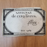 Revoluo Francesa. Assignar 5 Livres. N010