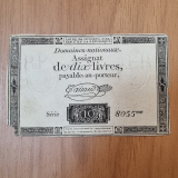 Revoluo Francesa. Assignar 10 Livres 1792. N014