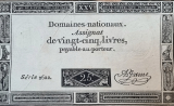 Revoluo Francesa. Assignar 25 Livres 1793. N015