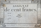 Revoluo Francesa. Assignar 100 Francs. N017