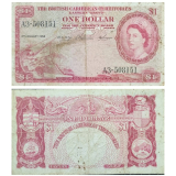 #7c British Caribbean Territories 1 Dollar 1958 Escassa Mbc