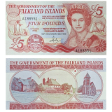 #12 Ilhas Falkland 5 Pounds 1983 Fe