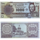 #213 Paraguai 1.000 Guaranies 1995 Fe