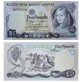 #2c Irlanda do Norte 5 Pounds 1984 Fe